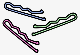 Vector Illustration Of Personal Grooming Hair Bobby - Bobby Pin Clip Art #4905699