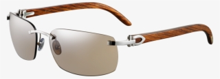 Authentic Cartier Sunglasses - Cartier Calvi-t8200760 - Wood #4906353