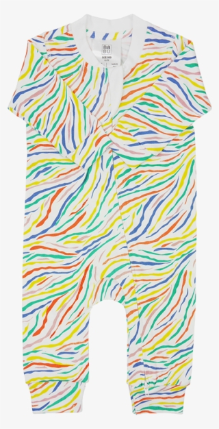 Multi Colour Zebra Print Onsie - Onesie #4908588