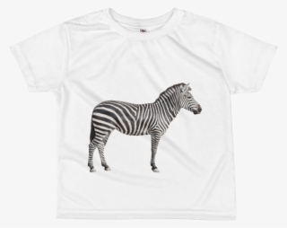 Zebra Print All Over Kids Sublimation T Shirt - Pattern Scavenger Hunt By Kerry Dinmont #4909357