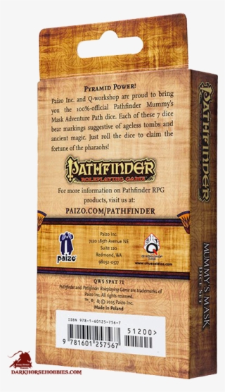 Mummy's Mask Polyhedral Dice Set #4914385