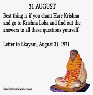 Srila Prabhupada Quotes For Month August31 - See In The World Ghandi #4917148