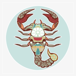 Zoomdetails - Art Print: Krasstin's Zodiac Signs - Scorpio, 30x30in. #4918825