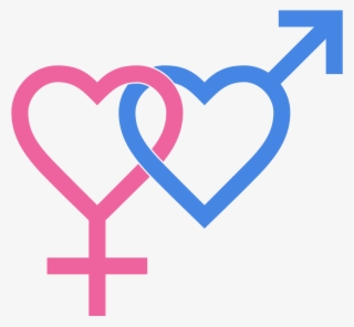 Heterosexual Symbol Two Hearts - Heterosexual Symbol #4918989