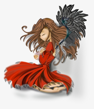 Anime Girl Clipart Happy - Floating Girl Anime Png #4921432