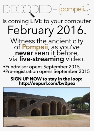 Subscribe Now To Get The Details And The Pre-registration - Amphitheatre Of Pompeii #4922795
