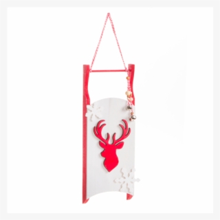 Red Antler Sled - Reindeer #4923363