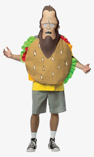 Official Licensed Bobs Burgers Beefsquatch Costume - Eugene Bob's Burger Costume #4925948