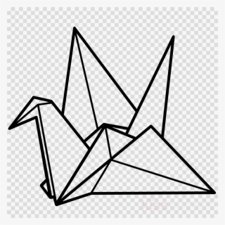 Origami Crane Png Clipart Crane Paper Origami - Paper Crane Clip Art #4926625