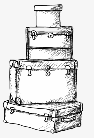 Clip Art Library Download Luggage Drawing - Suitcase Drawing Png #4926685