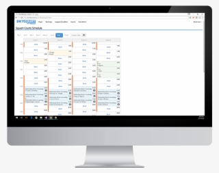 Computer Monitor Showing The Schedule For A Group Of - قالب رایگان وردپرس فروشگاهی #4926872