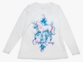 Unicorn Icicles Long Sleeve Henley Tshirt - Long-sleeved T-shirt #4927067