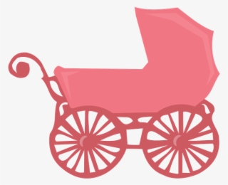 Grávida E Bebê - Baby Carriage Silhouette Png #4928257