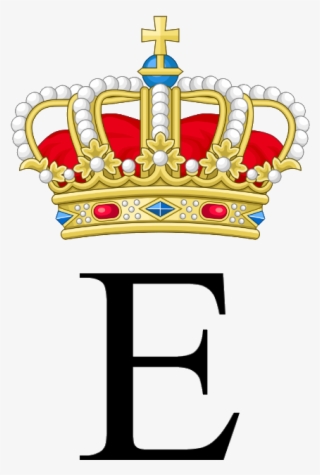 Royal Monogram Of Princess Elisabeth Of Belgium - Upper And Lower Case E #4928328