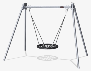 Birds Nest Swing H=2,5m, Ø100cm Nest - Quiltet Tæppe - Sildeben #4929169