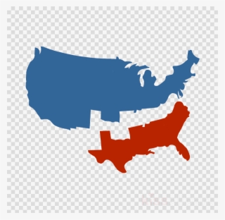 Download Vector Usa Map State Outline Clipart United - Civil War Reconstruction Symbol #4929510