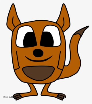 Kangaroo, Big Eyes, Cartoon Animal - Cartoon #4929824