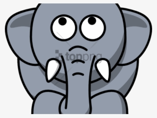 Cartoon Animals Clipart Elephant - Clip Art Elephant Face #4930063