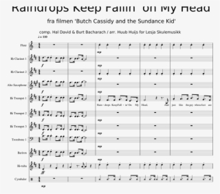 Raindrops Keep Falling On My Head Sheet Music For Clarinet, - Document #4931565