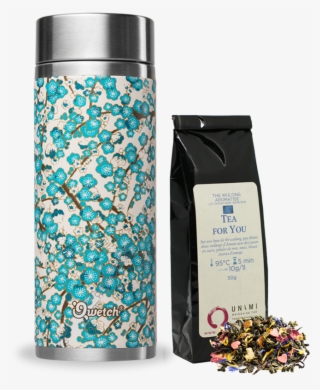 Previous - Qwetch Théière Nomade 300ml Inox Washi Blanc/bleu + #4933298