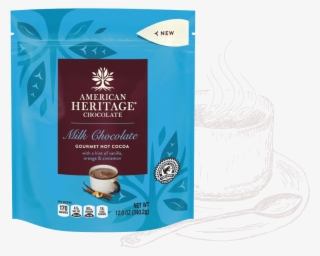 A Package Rendering Of American Heritage Chocolate - American Heritage Chocolate Gourmet Hot Cocoa Pouch #4933581