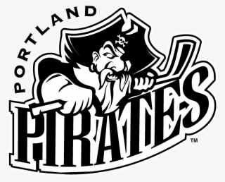 Portland Pirates Logo Black And White - Portland Pirates Logo Png #4934043