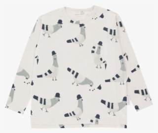 Tiny Cottons Ls Relaxed Tee Pigeons - Pigeon Tiny Cottons #4936055