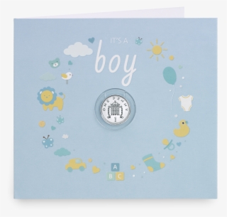 Baby Boy Silver Penny Gift Card Presentation - Coin #4936833