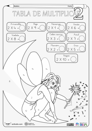Tabla De Multiplicar Del 2 Para Colorear #4937695