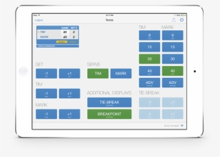 Tennis Remote Control Ipad - Tennis Scoring App #4939904