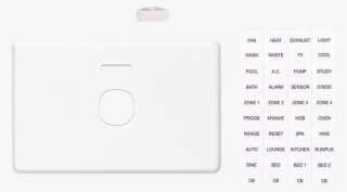 Switch Grid Plate And Cover, 1 Gang, Less Mechanism, - Clipsal C2025i #4941127