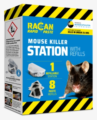 1 Mouse Bait Station 8 Paste Sachets New Strong Strength - Mouse Poison #4941574