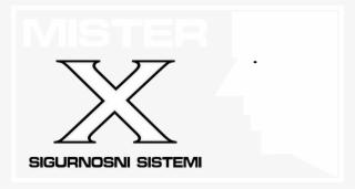 Mister X Logo Black And White - Line Art #4942459