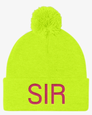 A Pom Pom Knit Cap - Knit Cap #4943570