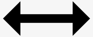Resize Horizontal Icon - Double Sided Arrow Png #4945238