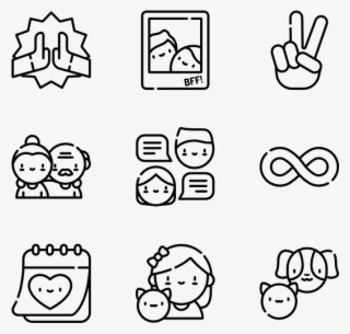 Friendship - Family Line Icon Png #4945667