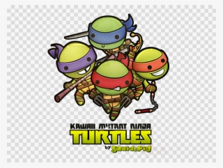 Kawaii Ninja Turtles Clipart Michaelangelo Leonardo - Kawaii Ninja Turtles #4948089