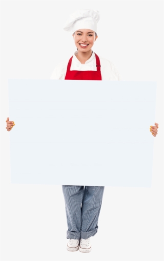 Free Png Chef Holding Banner Png Images Transparent - Chef Holding Banner Png #4949745