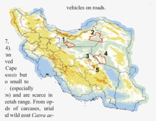 Map Of Iran, Showing Cacp Reserves - Atlas #4949820