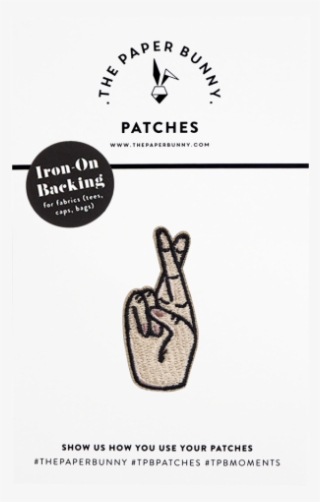 Fingers Crossed Patch - Crossed Fingers #4950995