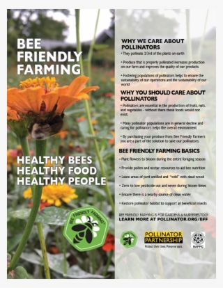 Bee Friendly Farming Poster Version Final - Honey Bee #4951301