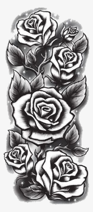 Ceiaxostickers Png Transparent Tumblr Aesthetic Grunge - Rose Sleeve Tattoo Drawings #4951589