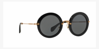 Miu Miu Mu 13ns 1ab1a1 49 Óculos De Sol - Miu Miu Women Sunglasses Black Plastic #4952396