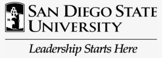 Black And White With Tagline In Png - San Diego State University Fowler College Of Business #4957941