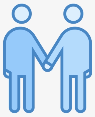 It's A Logo For Depicting A Meeting Between Two People - Gay Vector Png #4961824