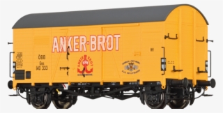 47940 Covered Freight Car Gms Anker Brot Öbb - Brawa 47941 #4962308