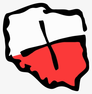 Svg Black And White Geocaching Poland Shape Logo Big - Logo Poland #4963214