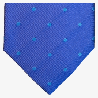 Royal With Aqua Dotted Satin Silk Bow Tie - Blue #4963350