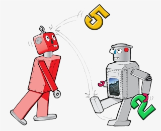 Robotto Tallspill - Cartoon #4964765