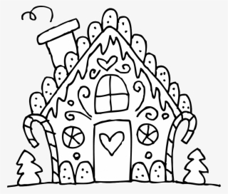 Black And White House Png Photo - Christmas Coloring Pages Cute #4967961